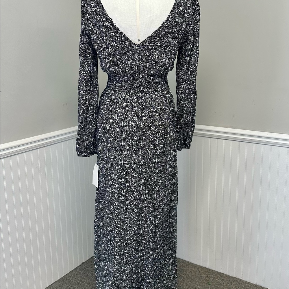 Black floral maxi dress - Picture 3 of 7